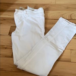 Hollister white skinny jeans
